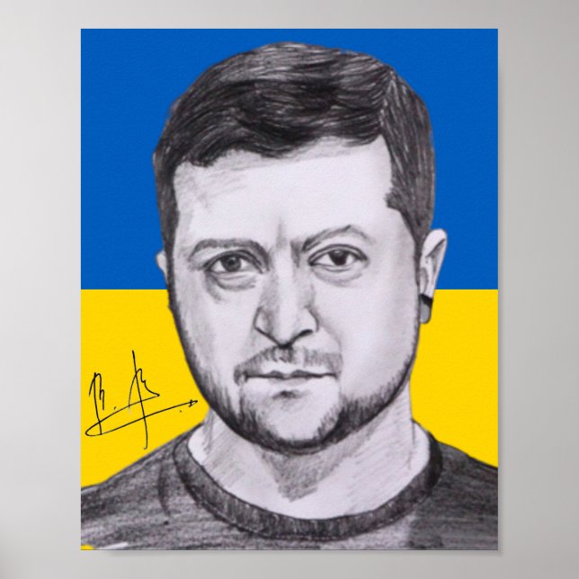 Poster de Zelensky Autograph (Devant)
