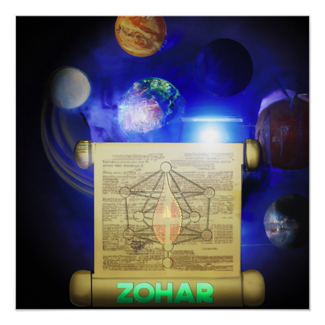 Poster de Zohar Kabbalah (Devant)