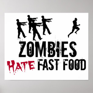 Poster de Zombies Hate Fast Food