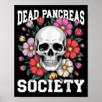 Dead Pancreas Society Diabète Squelette Humour Fun