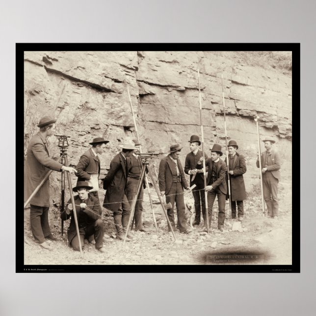 Poster Deadwood Central RR Engineer Corps SD 1888 (Devant)