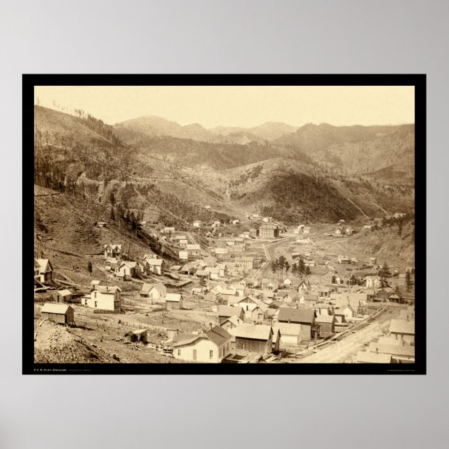 Poster Deadwood regardé d'Angleterre SD 1888 (Devant)