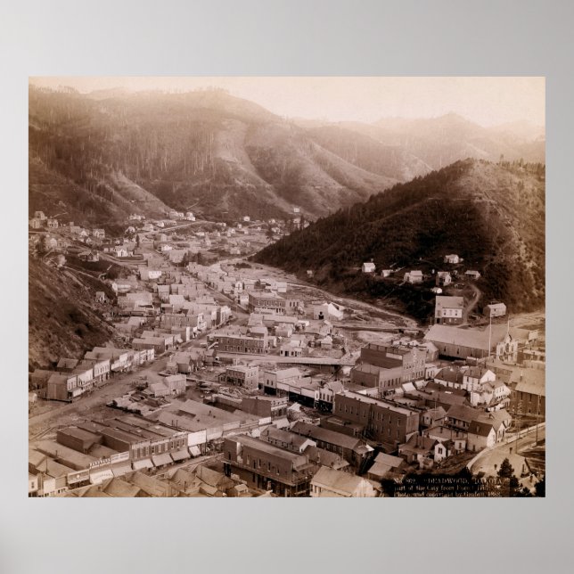 POSTER DEADWOOD SOUTH DAKOTA 1888 - NO 4 (Devant)
