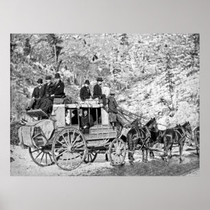 Poster DEADWOOD STAGECOACH en 1889