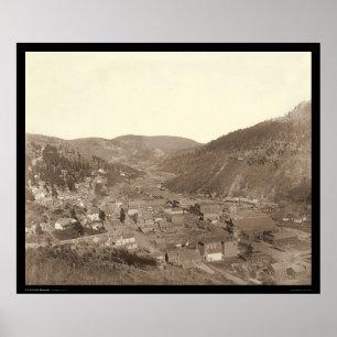 Poster Deadwood Vue de Mme Livingston's Hill SD 1887