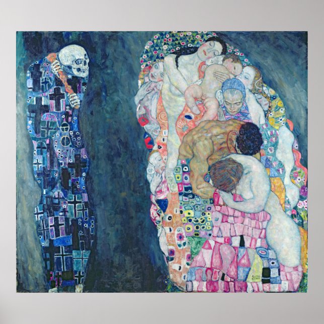 Poster Death and Life, c.1911 (huile sur toile) (Devant)