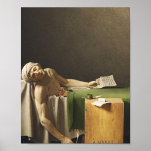 Poster Death Of Marat By Jacques Louis David