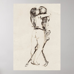 Poster Death & The Woman : L'élégance hantante de Munch