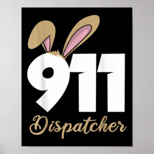 Poster Débardeur de Pâques pour dispatcher 911 