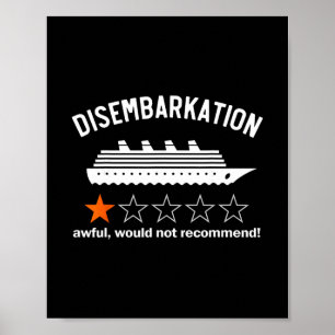 Poster Débarquement affreux, je ne recommanderais pas