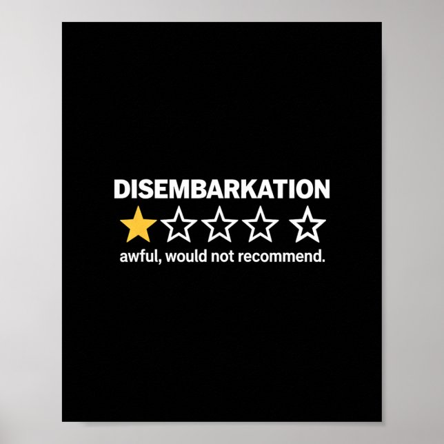 Poster Débarquement Affreux Ne Recommanderait Pas Drôle C (Devant)