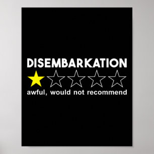 Poster Débarquement Affreux Ne Recommanderait Pas Les Vac