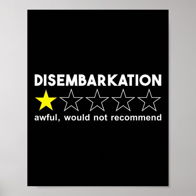 Poster Débarquement Affreux Ne Recommanderait Pas Les Vac (Devant)