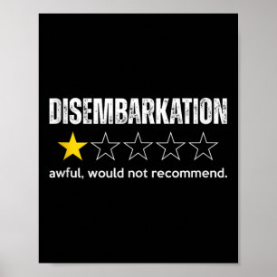 Poster Débarquement Awful Ne Recommanderait Pas Cru Drôle