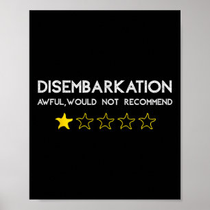 Poster Débarquement Awful Ne Recommanderait Pas Cru Drôle