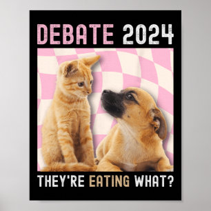 Poster Débat Élection 2024 Animaux de compagnie Chien Cha
