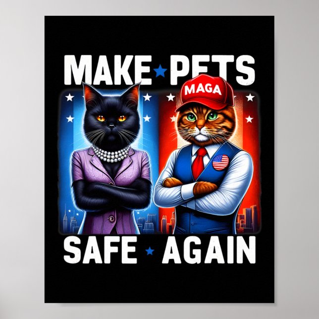 Poster Débat Manger Les Chiens Chat Rendre Les Animaux Sé (Devant)