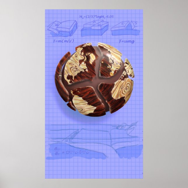 Poster Débit continental (Devant)