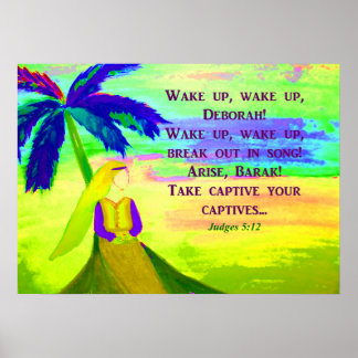 Poster Deborah sous Palm Tree