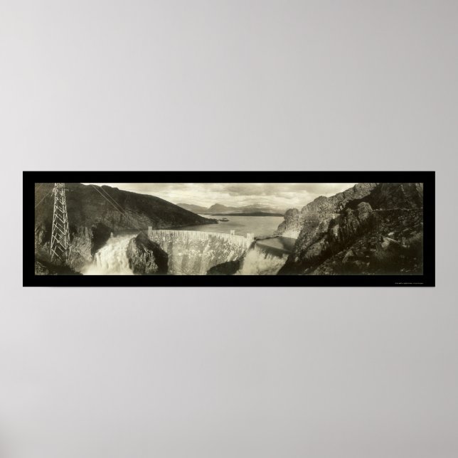 Poster Débordement du barrage de Roosevelt Photo 1916 (Devant)