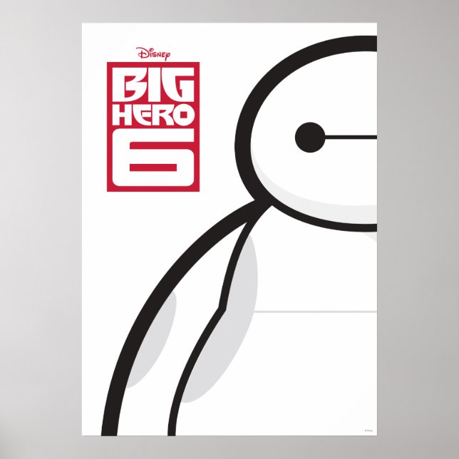 Poster Debout Baymax (Devant)