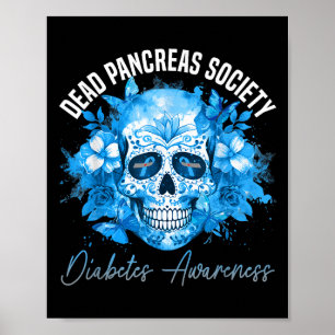 Poster Debout Pancreas Société Sensibilisation au diabète