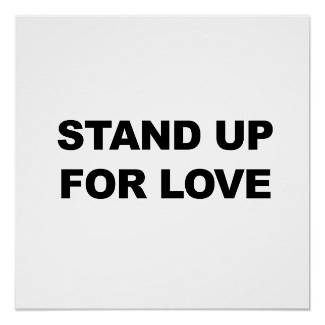 Poster Debout pour l'AMOUR (Devant)