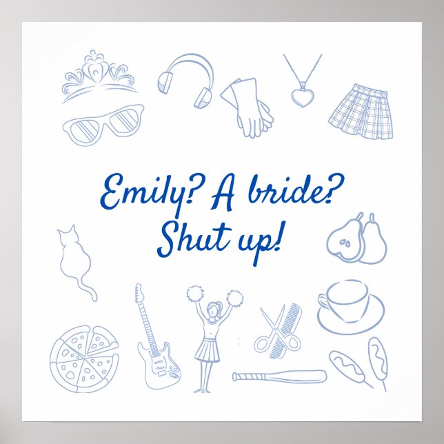 Poster Début 2000's Movie Princess Bachelorette Custom (Devant)