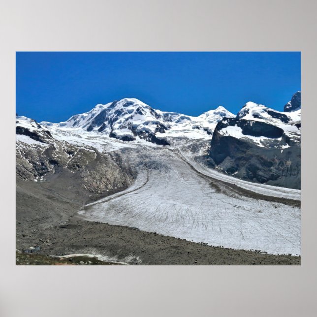 Poster Début du glacier Gornergrat (Devant)