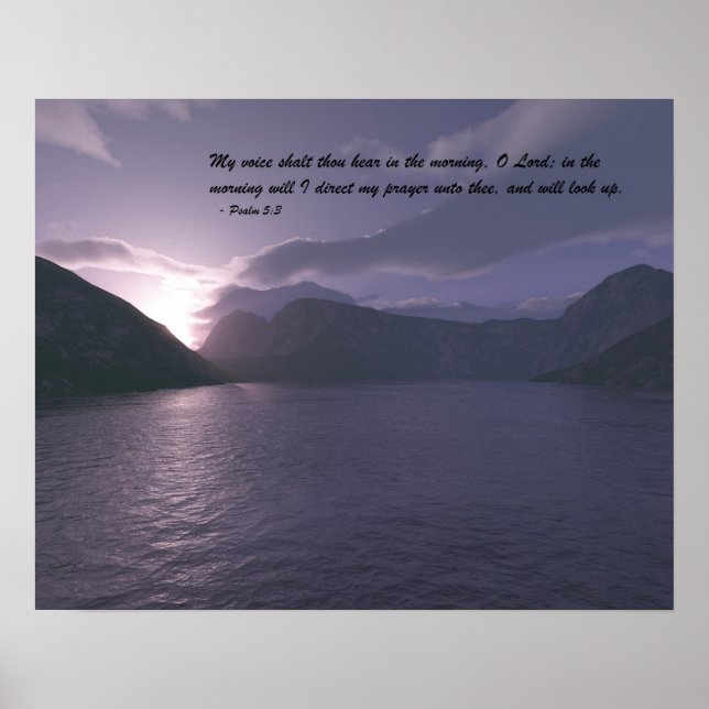 Poster Début du matin avec verse (Devant)