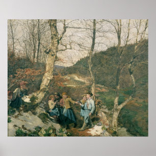Poster Début du printemps dans les bois de Vienne