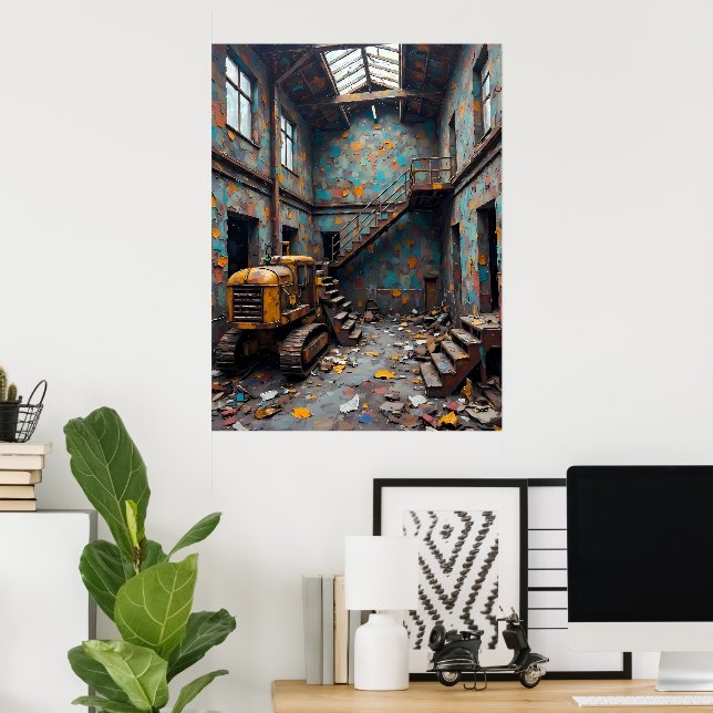 Poster Décadage industriel (Bureau à domicile)