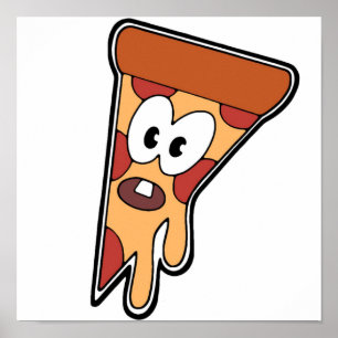 Poster Décal de pizza Invader Zim