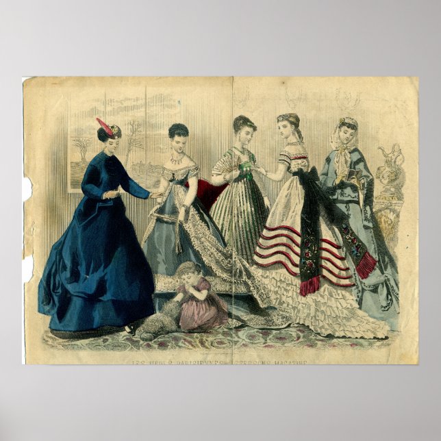 Poster Décembre 1867 Plaque de mode (Devant)