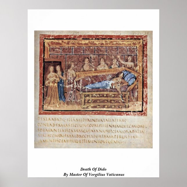 Poster Décès De Dido Par Maître De Vergilius Vaticanus (Devant)