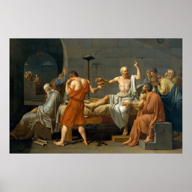 Poster Décès De Socrates (Devant)