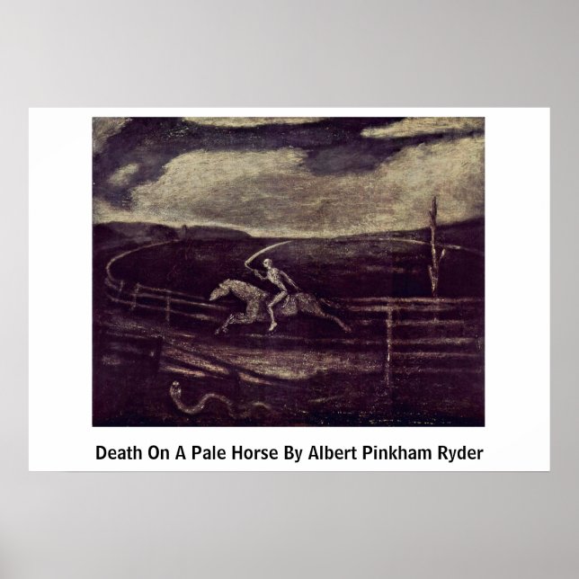 Poster Décès Sur Un Cheval Pâle Par Albert Pinkham Ryder (Devant)