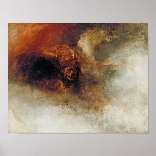 Poster Décès sur un cheval pâle par J. M. W. Turner (Devant)