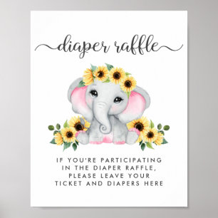 Poster Déchets de couches Laisser tomber Eléphant Baby Gi
