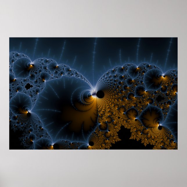Poster Déchirer des gelées - Art Fractal (Devant)
