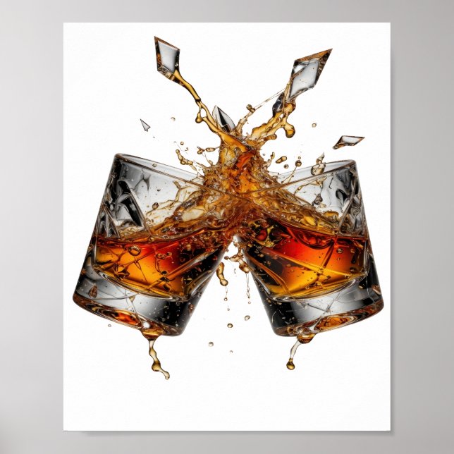 Poster Déclaration Argent WHISKY SPLASH (Devant)