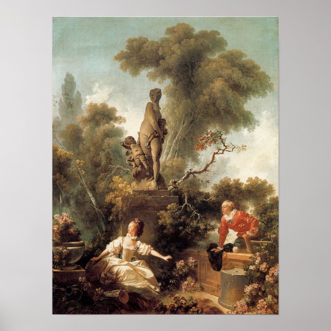 Poster Déclaration d'amour, 1773 (Devant)