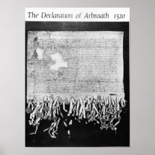 Poster Déclaration d'Arbroath, 6 avril 1320