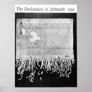 Poster Déclaration d'Arbroath, 6 avril 1320