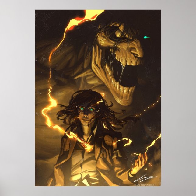 Poster Déclaration de guerre Eren Jaeger (Devant)