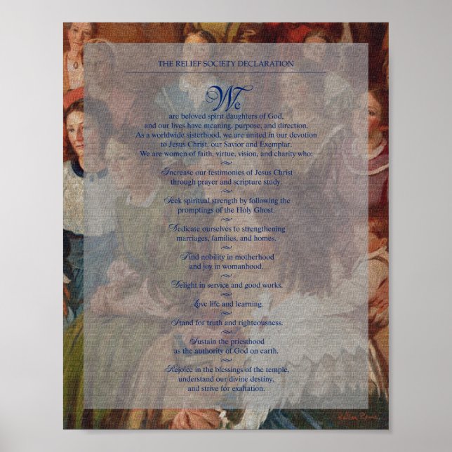 Poster "Déclaration de la Société de Secours" Peinture Do (Devant)