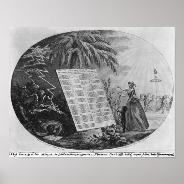 Poster Déclaration des droits de l'homme (Devant)