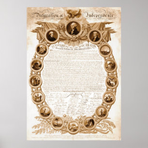 Poster Déclaration d'indépendance 1818