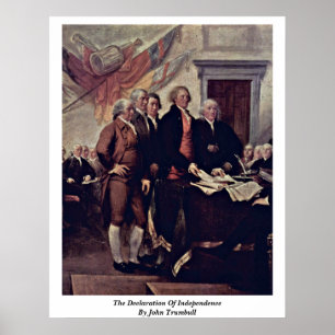 Poster Déclaration D'Indépendance De John Trumbull