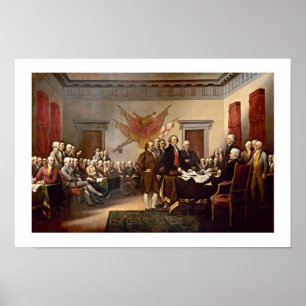 Poster Déclaration d'indépendance de John Trumbull